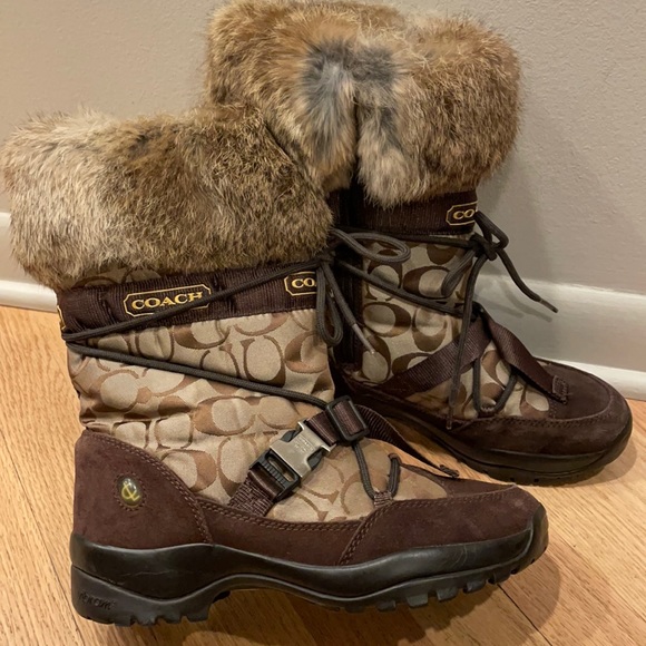 Coach winter boots sz 8.5